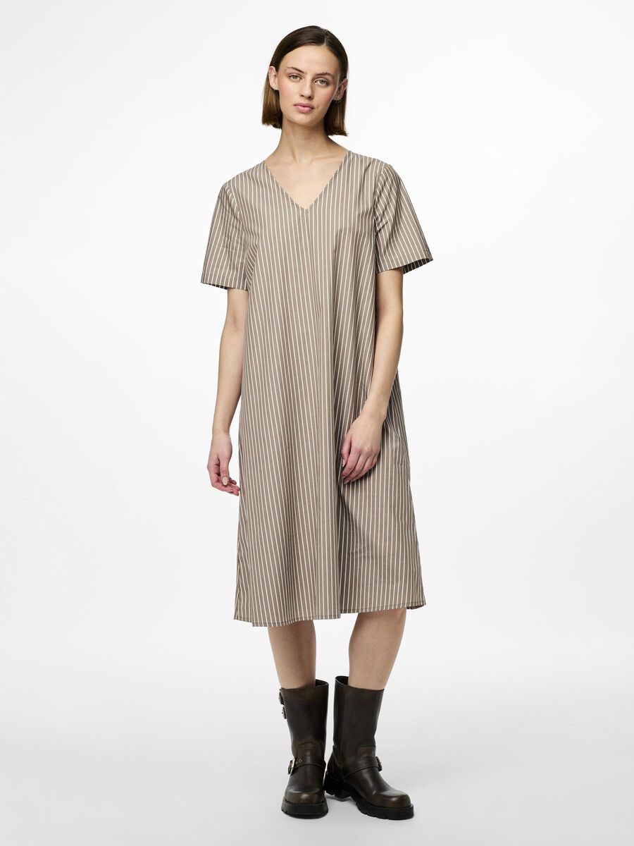 Pieces PCPENNY MIDI DRESS, Fossil, highres - 17152058_Fossil_1137512_003.jpg