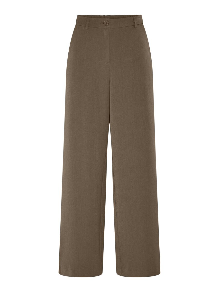 Pieces PCKAMIL WIDE LEG BROEK, Morel, highres - 17155335_Morel_001.jpg