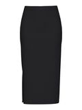 Pieces GERIBDE MIDDELLANGE ROK, Black, highres - 17101527_Black_001.jpg