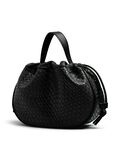 Pieces LARGE BRAIDED BALLOON BAG, Black, highres - 17160038_Black_004.jpg