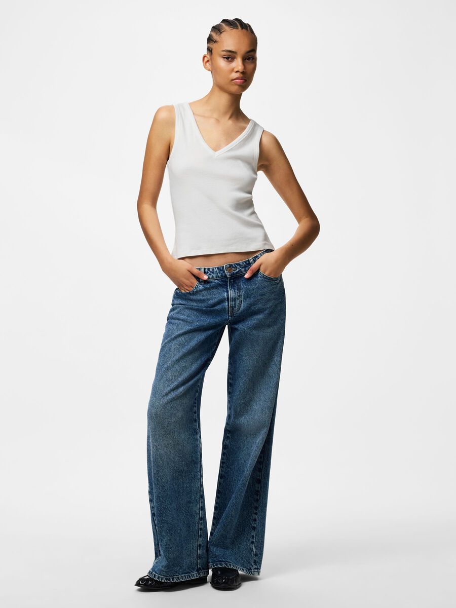 Product carousel image - KOSZULKA BEZ RĘKAW&Oacute;W, Bright White | 1