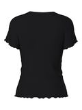Pieces PCNICCA GERIPPTES T-SHIRT, Black, highres - 17120085_Black_002.jpg