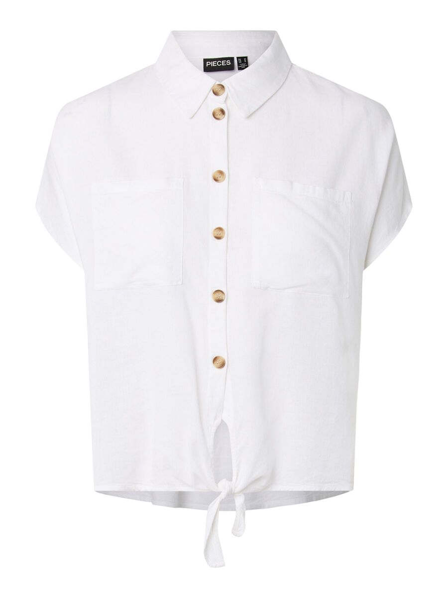 Carousel image - CAMICIA A MANICHE CORTE, Bright White | 7