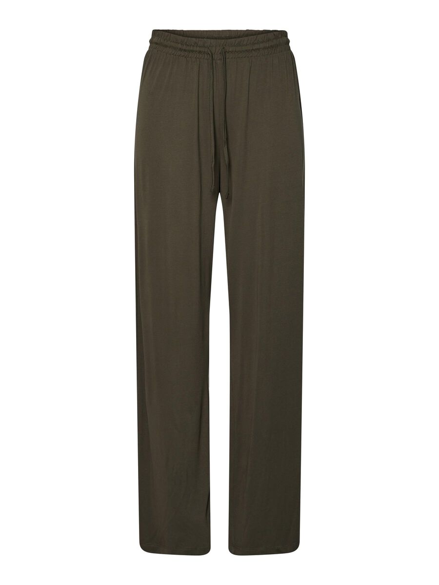 Pieces PCANORA WIDE-LEG TROUSERS, Forest Night, highres - 17151340_ForestNight_001.jpg