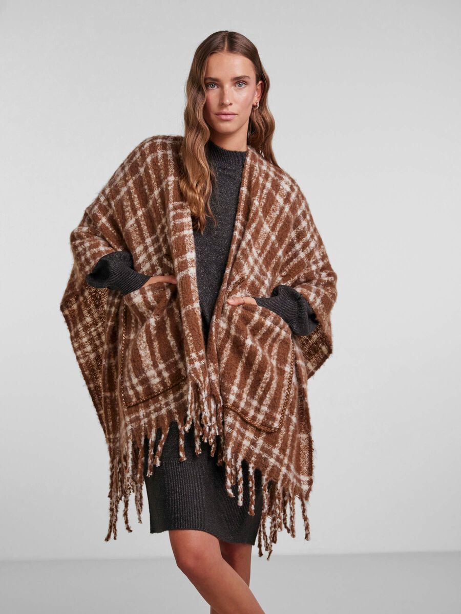 Pieces PCARIANA PONCHO, Toasted Coconut, highres - 17130180_ToastedCoconut_003.jpg