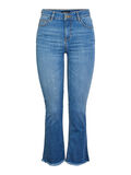 Pieces CROPPED FLARED JEANS, Medium Blue Denim, highres - 17103480_MediumBlueDenim_001.jpg