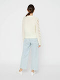 Pieces PATTERNED KNIT PULLOVER, Cloud Dancer, highres - 17102306_CloudDancer_004.jpg