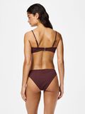 Product image thumbnail - PCKAYA SEERSUCKER  BIKINI TOP, Deep Mahogany | 2