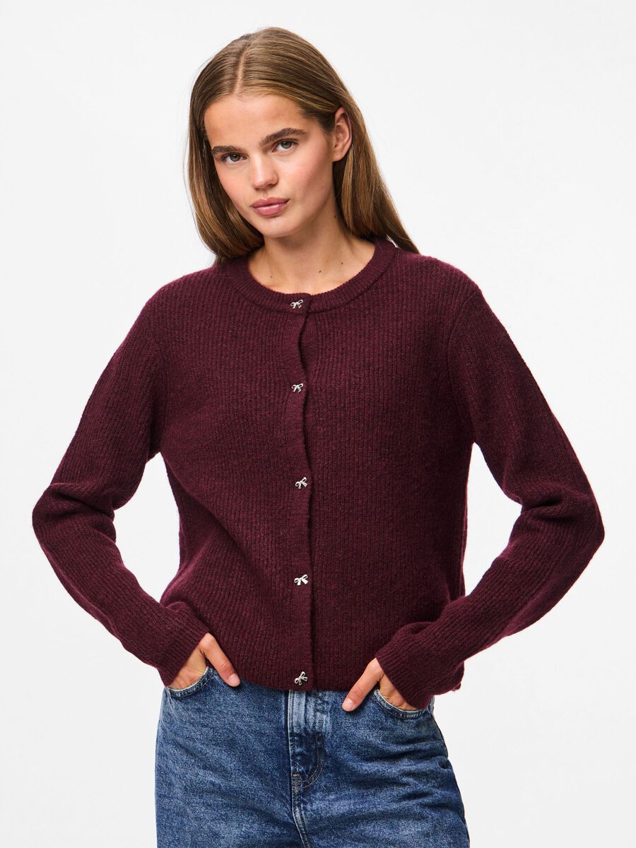 Carousel image - PCSILLY KNITTED CARDIGAN, Port Royale | 1