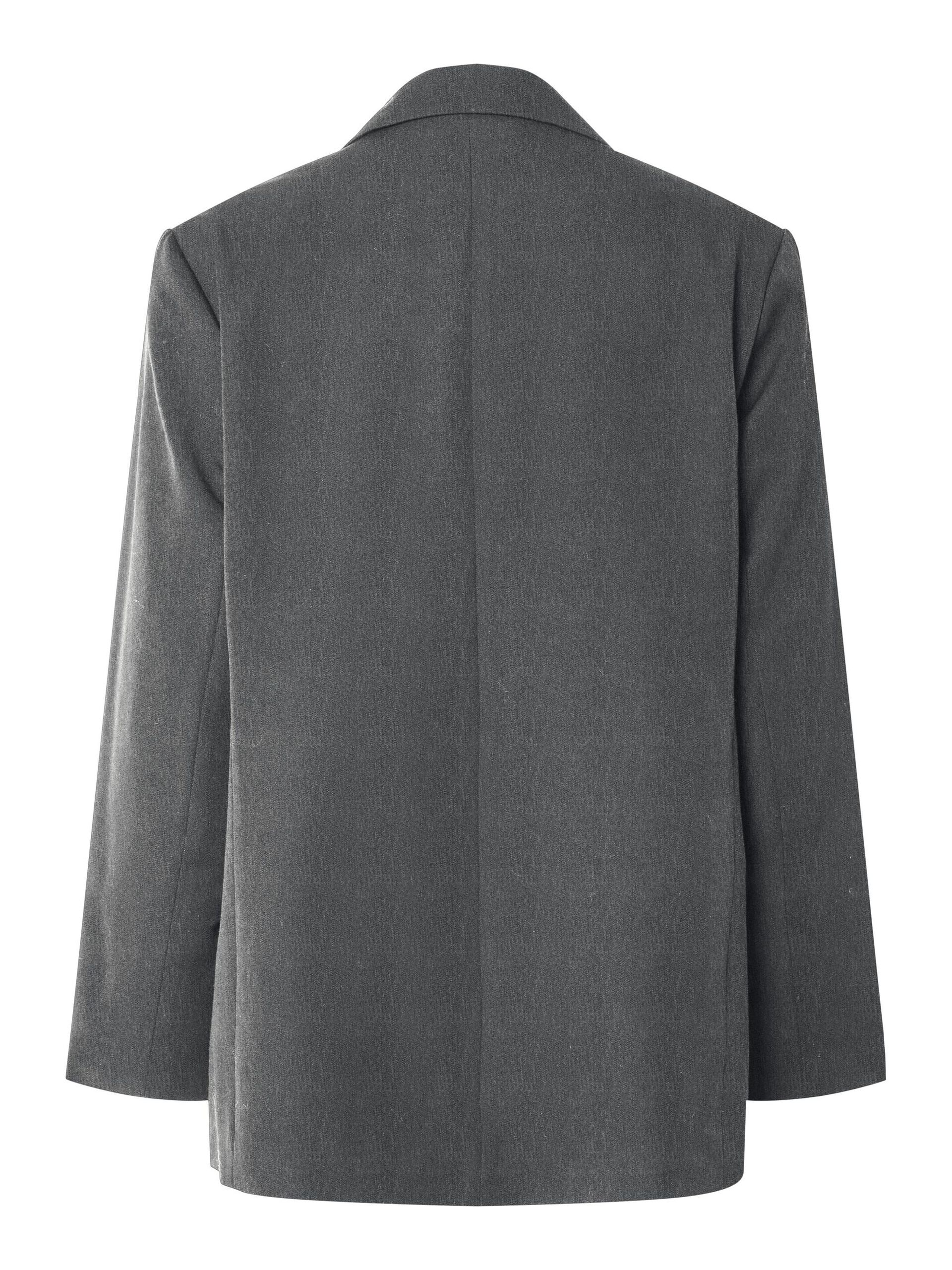 Carousel image - PCKAMIL OVERSIZED BLAZER, Dark Grey Melange | 3
