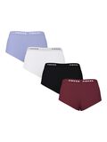 Pieces PCLOGO LADY BOXER SHORTS, Tawny Port, highres - 17106857_TawnyPort_1223839_002.jpg