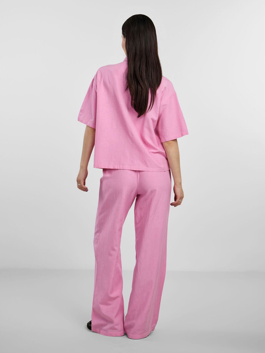 Pieces PCMILANO CHEMISE À MANCHES COURTES, Begonia Pink, highres - 17140960_BegoniaPink_004.jpg