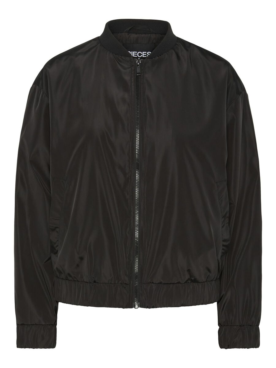 Pieces PCVIOLA VESTE BOMBER, Black, highres - 17154785_Black_001.jpg