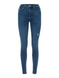 Pieces PCDELLY HIGH WAIST SKINNY FIT JEANS, Medium Blue Denim, highres - 17086374_MediumBlueDenim_001.jpg