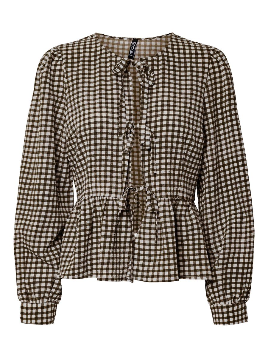 Pieces PCDULLIE BLOUSE À MANCHES LONGUES, Chicory Coffee, highres - 17160302_ChicoryCoffee_1213722_001.jpg
