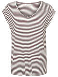 Pieces STRIPED T-SHIRT, Bright White, highres - 17087913_BrightWhite_716471_001.jpg