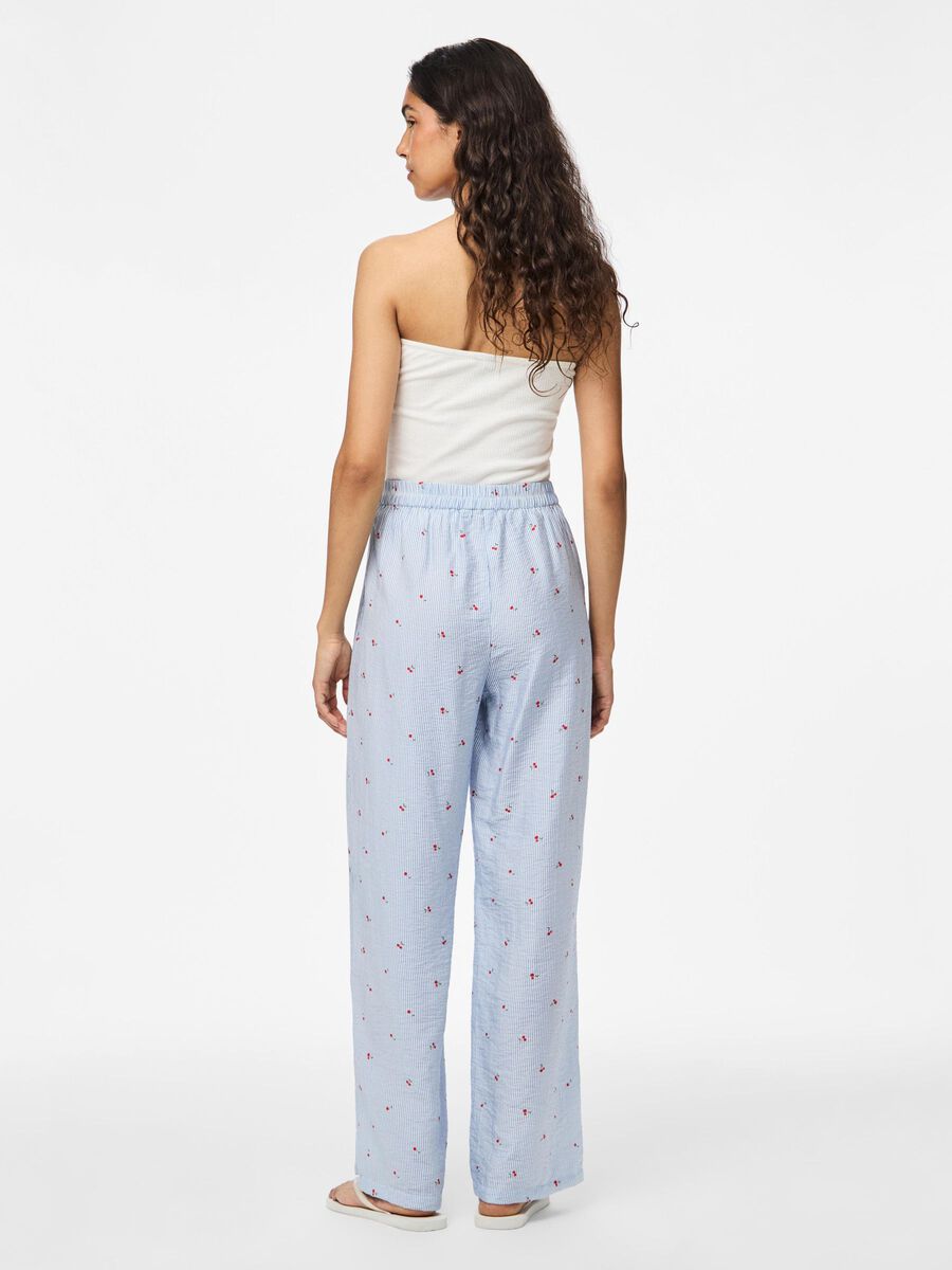 Pieces PCFIONNA MW  TROUSERS, Lichen Blue, highres - 17158862_LichenBlue_1225566_004.jpg