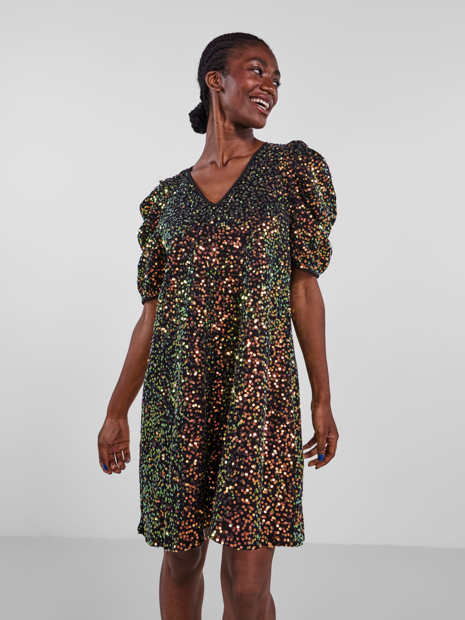 Yas leopard print dress discount