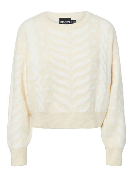 Pieces PCMEI KNITTED PULLOVER, Antique White, highres - 17133406_AntiqueWhite_997551_001.jpg