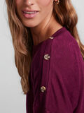 Pieces BUTTON DETAIL JERSEY SHIRT, Grape Wine, highres - 17100737_GrapeWine_006.jpg