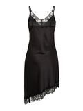 Product image thumbnail - PCNOMI SATINBLONDE KORT KJOLE, Black | 7