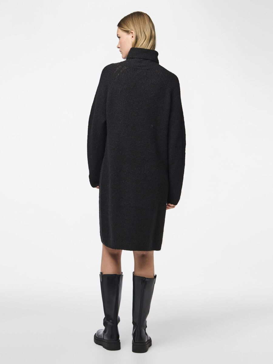 Pieces PCELLEN KNITTED DRESS, Black, highres - 17119500_Black_004.jpg