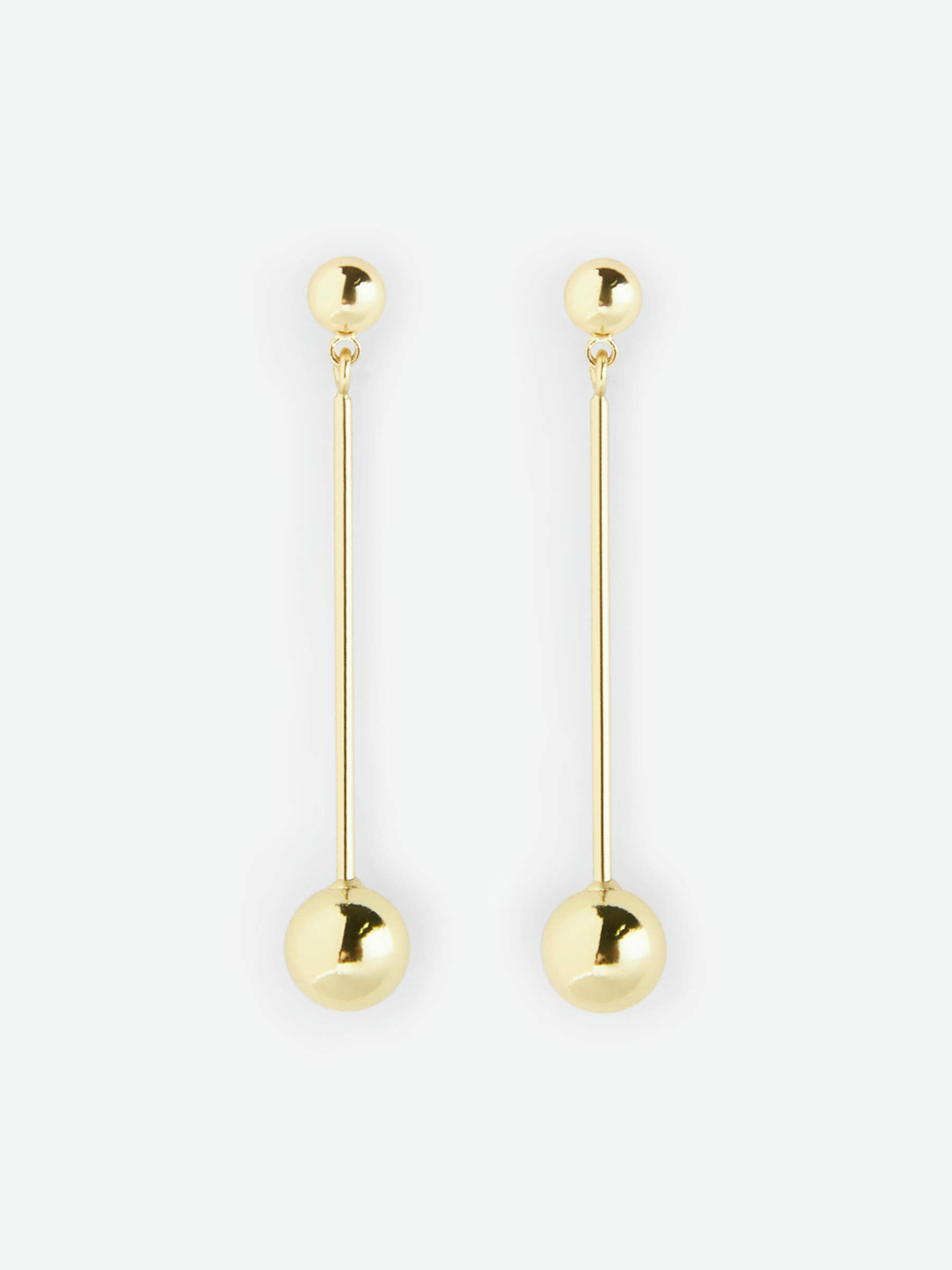 Simple Long 18k Gold Women Earrings – Ahmad Rizk Jewelry