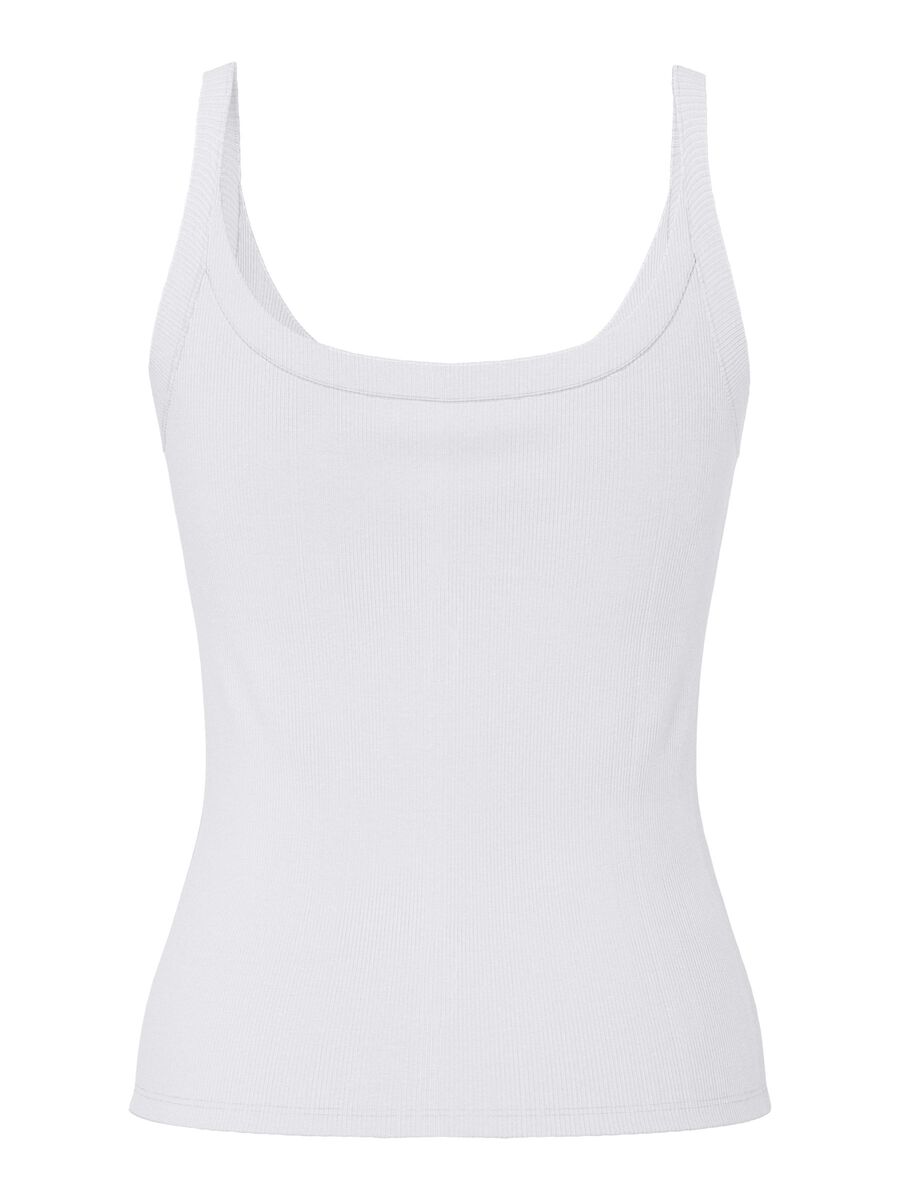 Pieces PCMAY RIBBED STRAP TOP, Bright White, highres - 17154482_BrightWhite_002.jpg