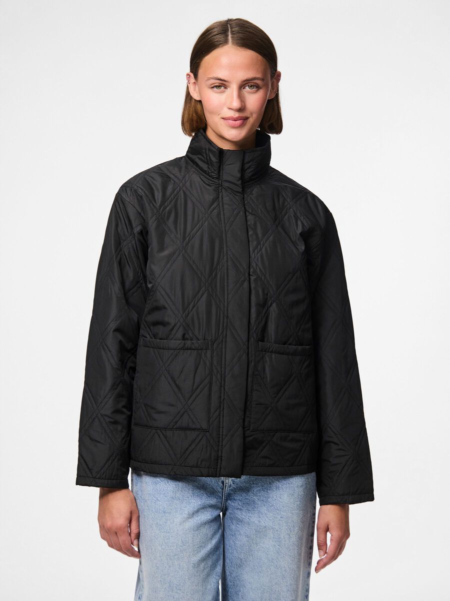Product carousel image - PCMISTA QUILTED JACKET, Black | 1