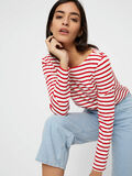 Pieces STRIPED LONG SLEEVED BLOUSE, Bright White, highres - 17087007_BrightWhite_676533_008.jpg