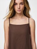 Product image thumbnail - PCPIA STRAP LINEN BLEND MINI DRESS, Coffee Quartz | 4