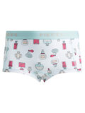 Pieces LOGO LADY BOXERSHORTS, Bright White, highres - 17086526_BrightWhite_005.jpg