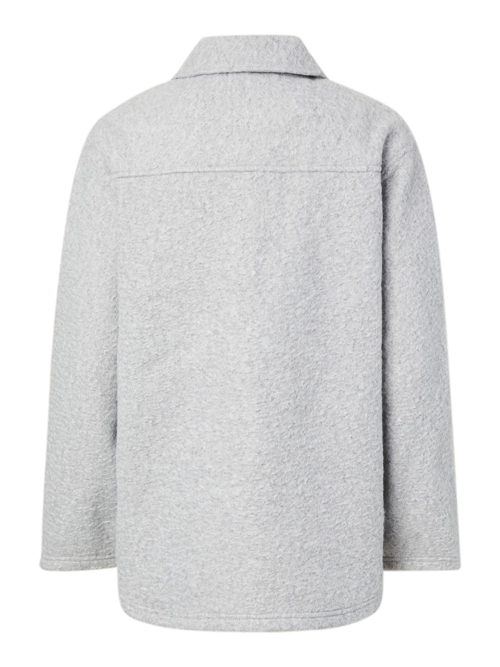 Carousel image - PCOLINE TEDDY SHACKET, Grey Melange | 7