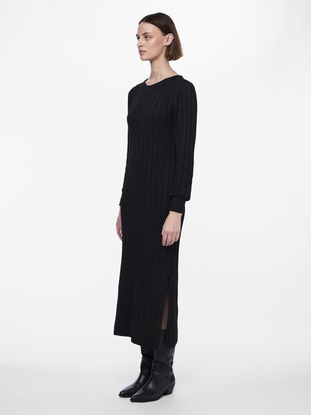 Pieces PCNONNA KNITTED DRESS, Black, highres - 17149678_Black_005.jpg