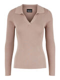 Pieces PCHARTLEY KNITTED TOP, Fawn, highres - 17125916_Fawn_001.jpg