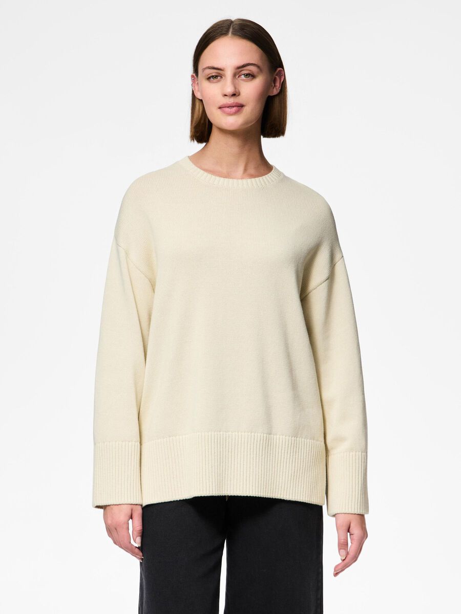 Pieces PCAVA KNITTED PULLOVER, Birch, highres - 17154521_Birch_003.jpg