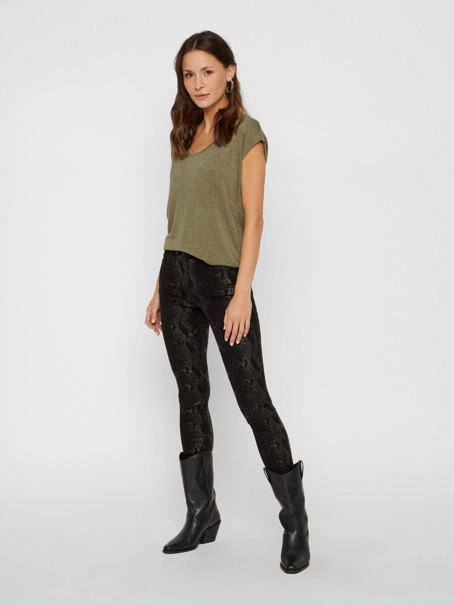 Carousel image - PCBILLO GLITTER T-SKJORTE, Deep Lichen Green | 3