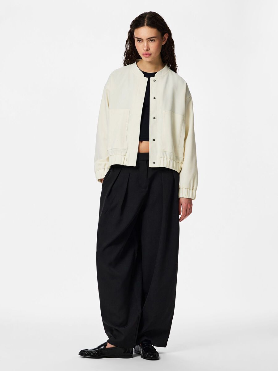 Carousel image - PCANNIE BOMBER JACKET, Whisper White | 3