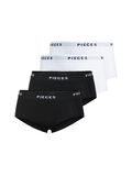 Pieces PCLOGO LADY 4-PACK BOXERSHORTS, Black, highres - 17106857_Black_1123540_001.jpg