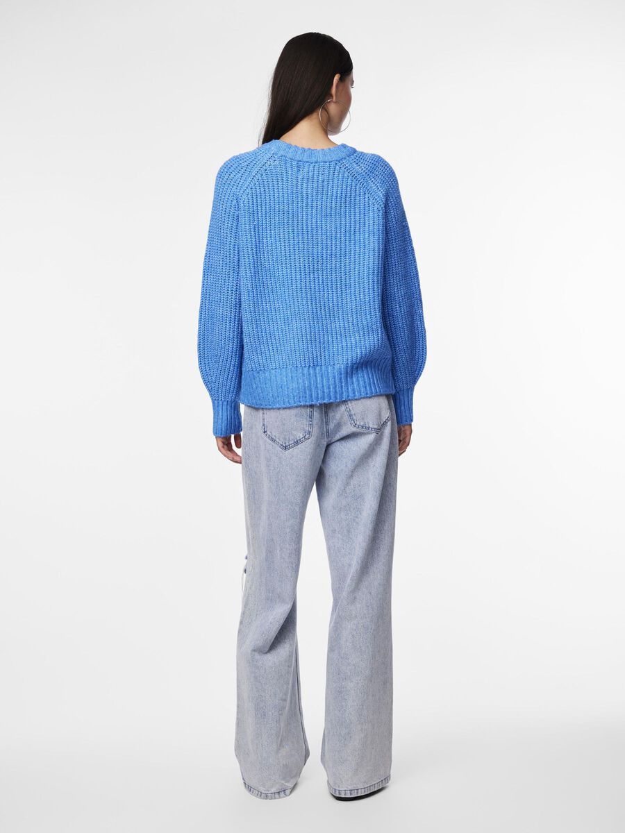 Pieces PCKATRIN KNITTED PULLOVER, French Blue, highres - 17144512_FrenchBlue_004.jpg