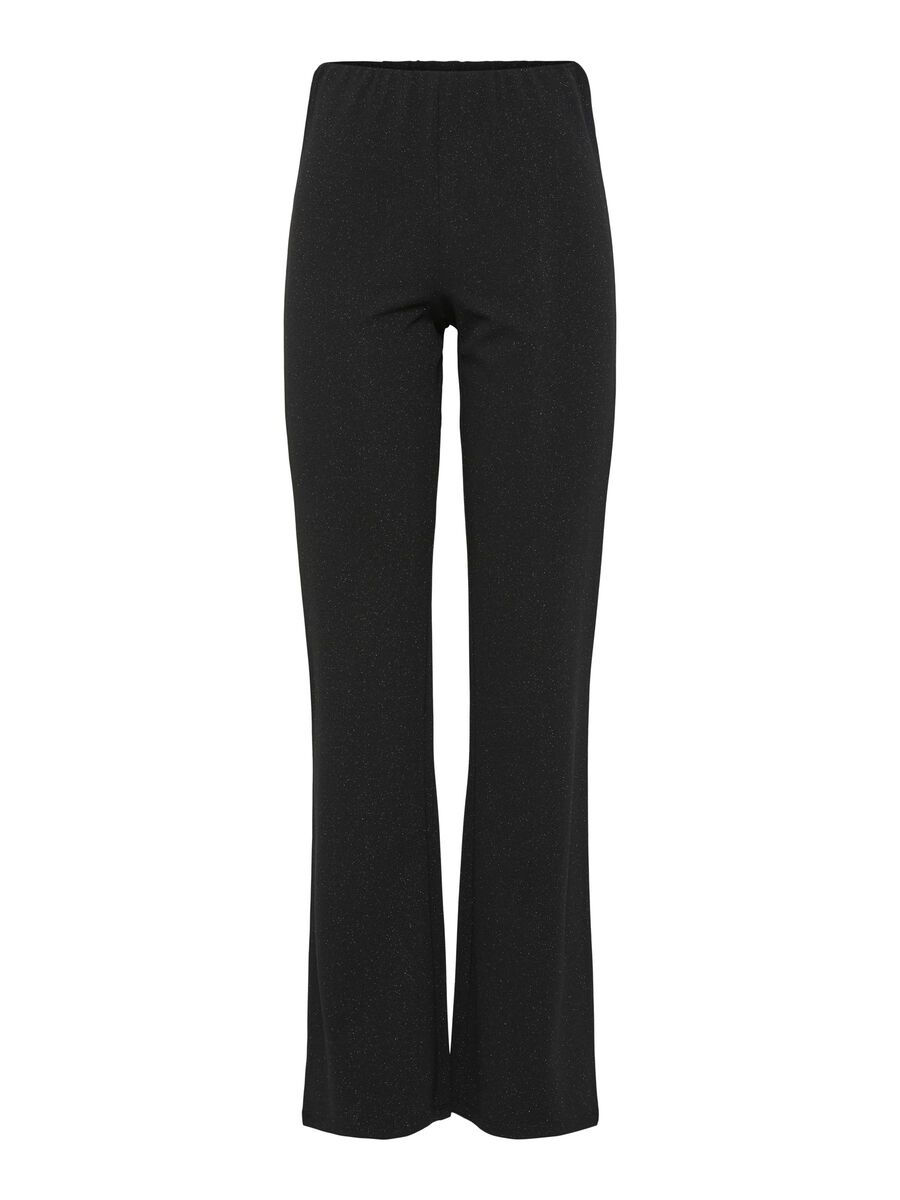 Pieces PCPAIGE FLARED TROUSERS, Black, highres - 17154225_Black_1149397_001.jpg