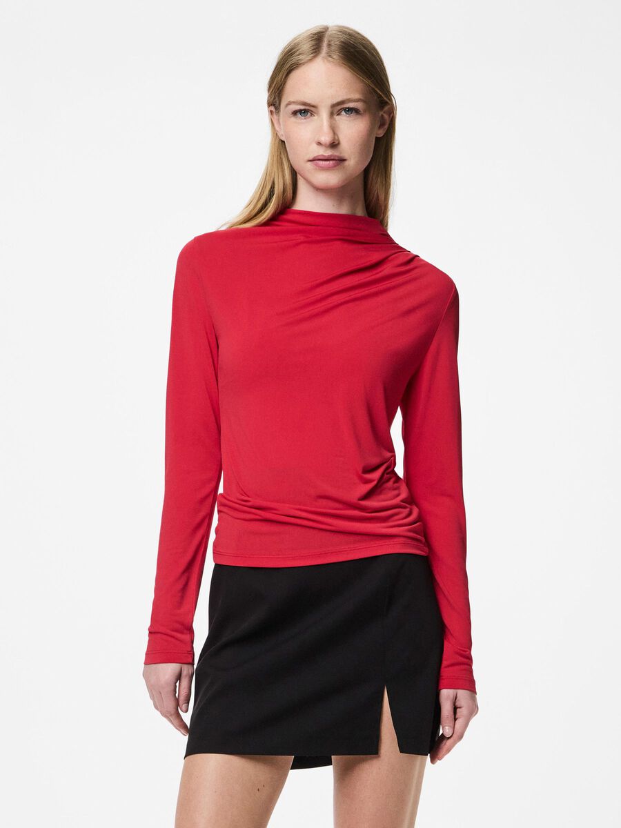 Pieces PCMADISON  LONG SLEEVED TOP, Lollipop, highres - 17153519_Lollipop_003.jpg