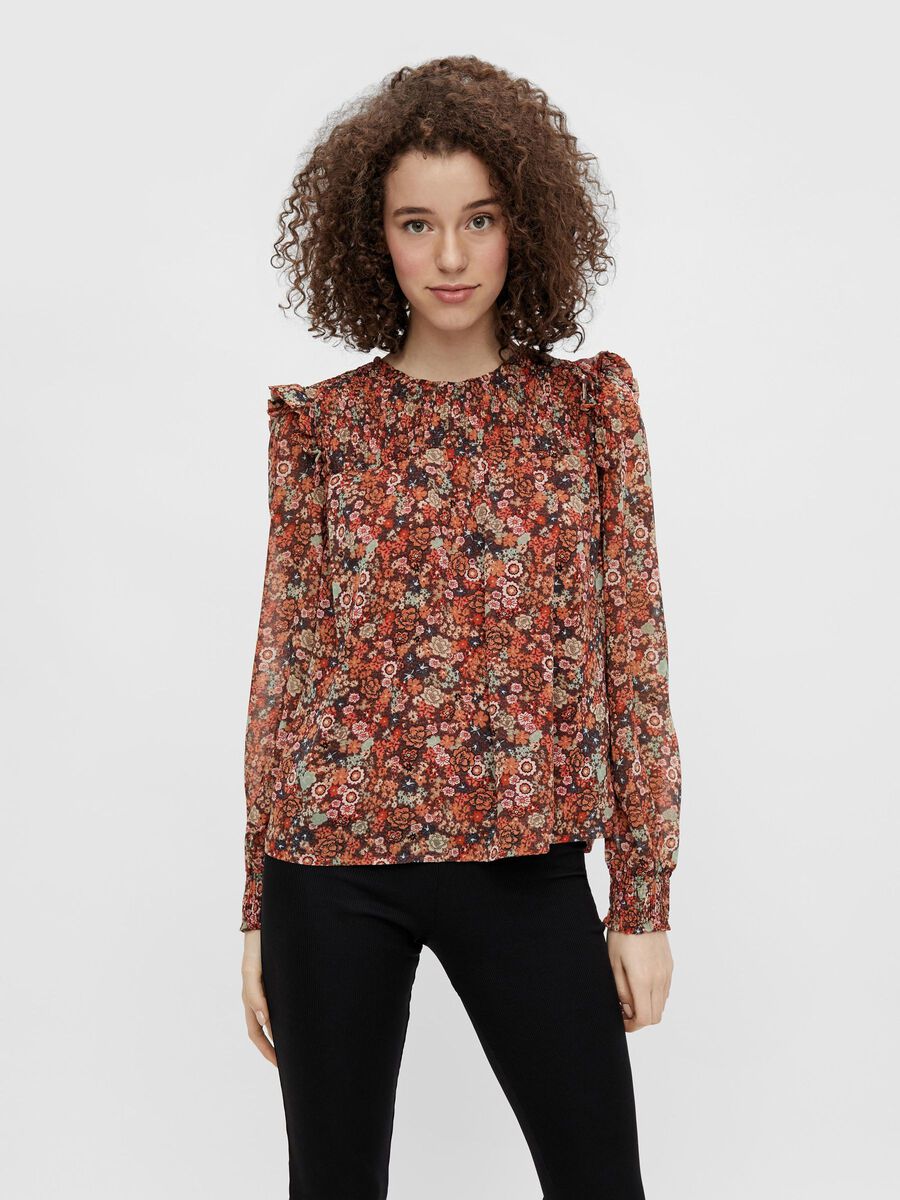 Pieces PRINTED BLOUSE, Falcon, highres - 17114122_Falcon_853371_003.jpg