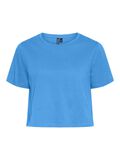 Pieces T-SHIRT CROPPED, French Blue, highres - 17146319_FrenchBlue_001.jpg