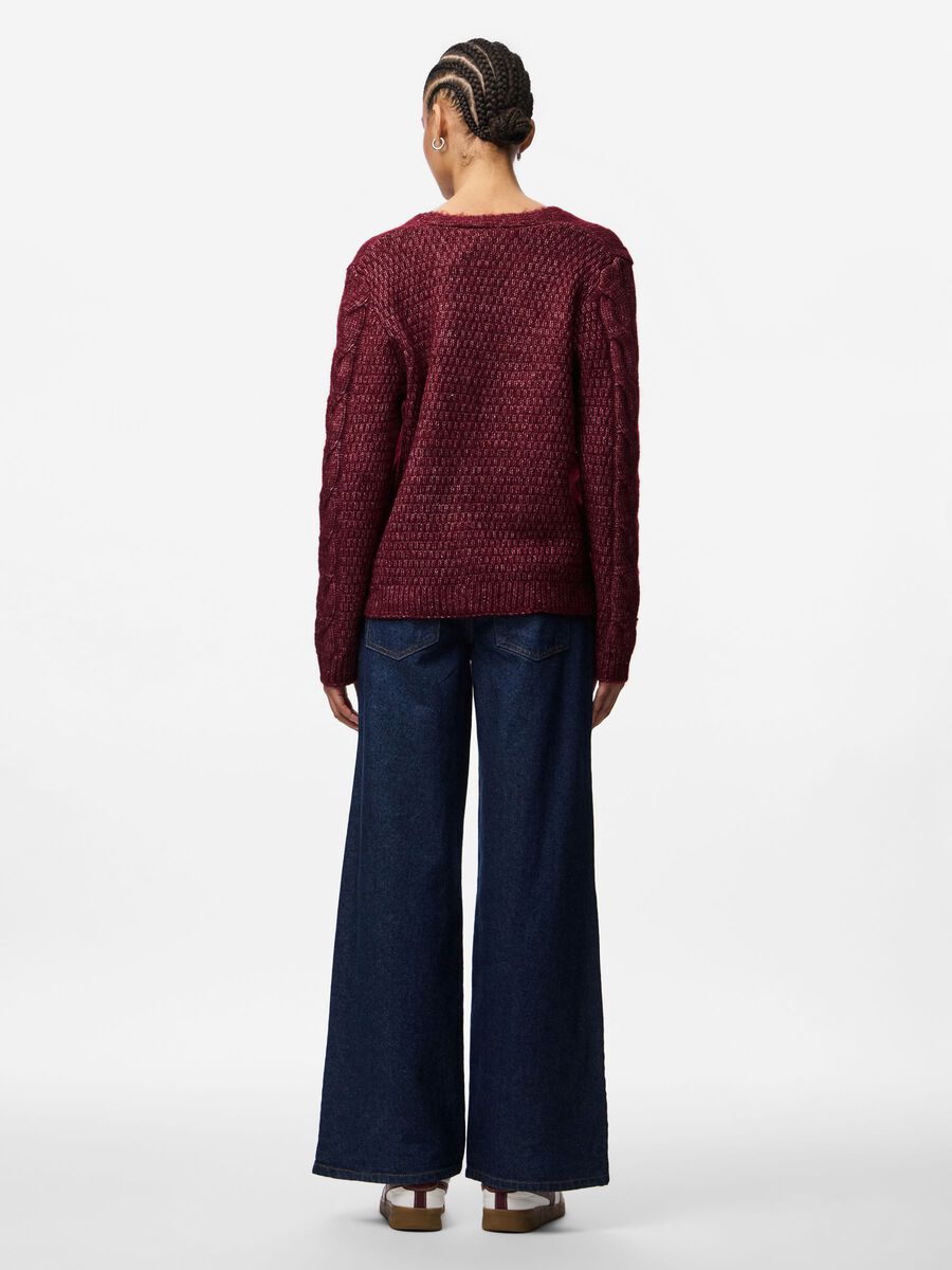 Product carousel image - PCNINA KNITTED CARDIGAN, Tawny Port | 2