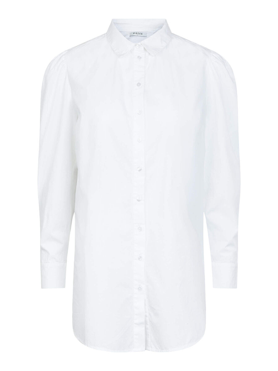 Pieces ÉPAULES BOUFFANTES CHEMISE, Bright White, highres - 17110698_BrightWhite_001.jpg