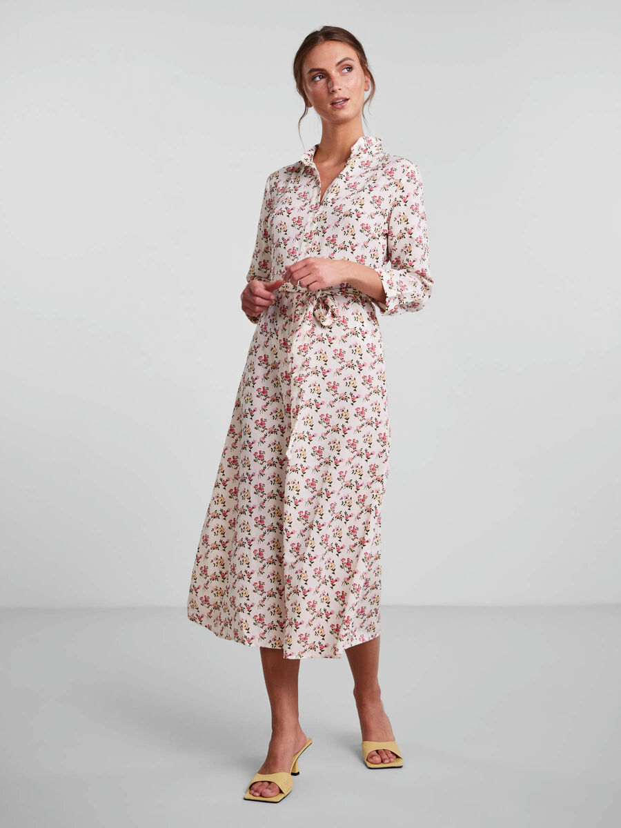Pieces PCAPRIL SHIRT DRESS, Cloud Dancer, highres - 17102582_CloudDancer_954834_003.jpg