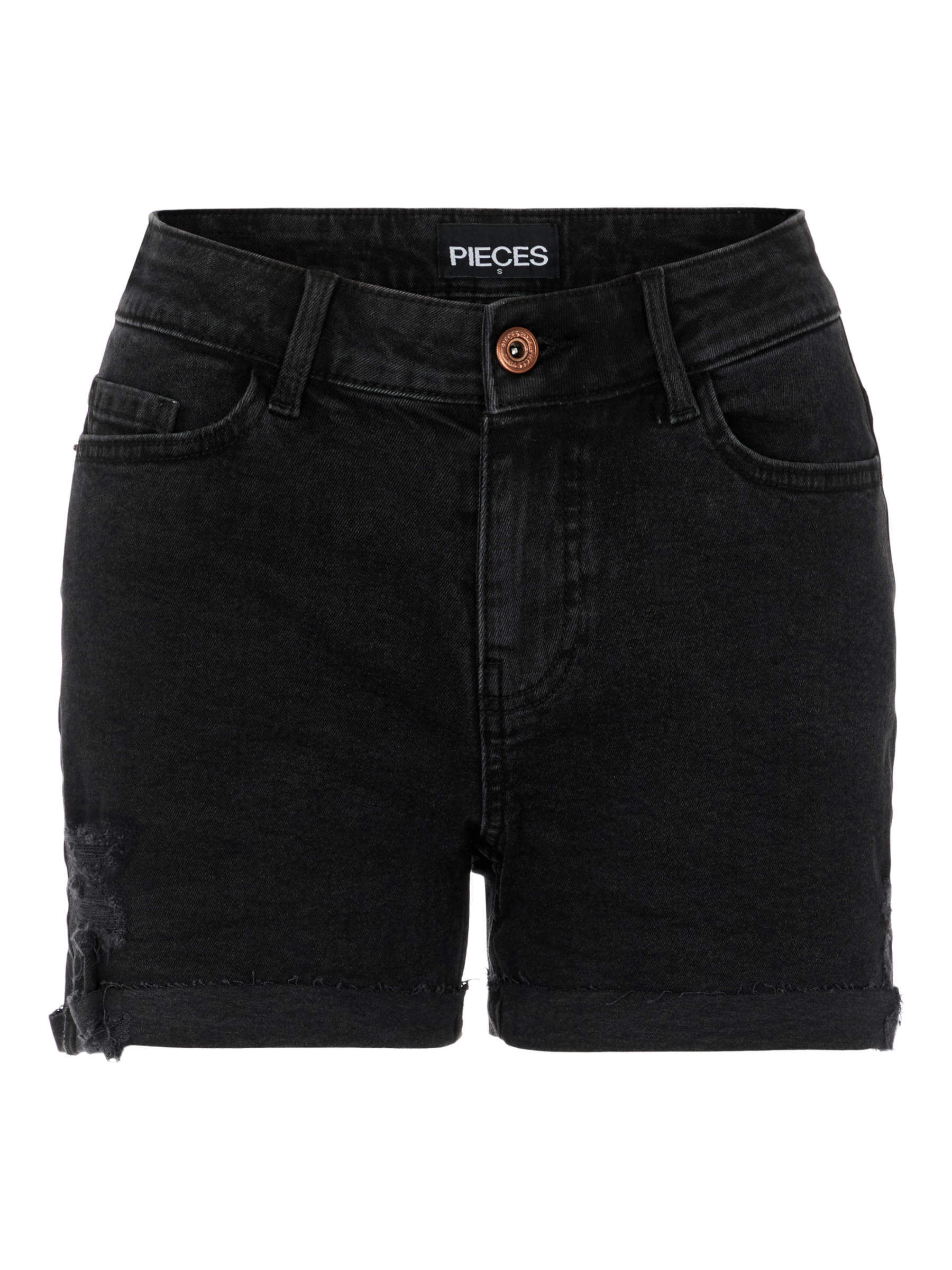 mid waist denim shorts