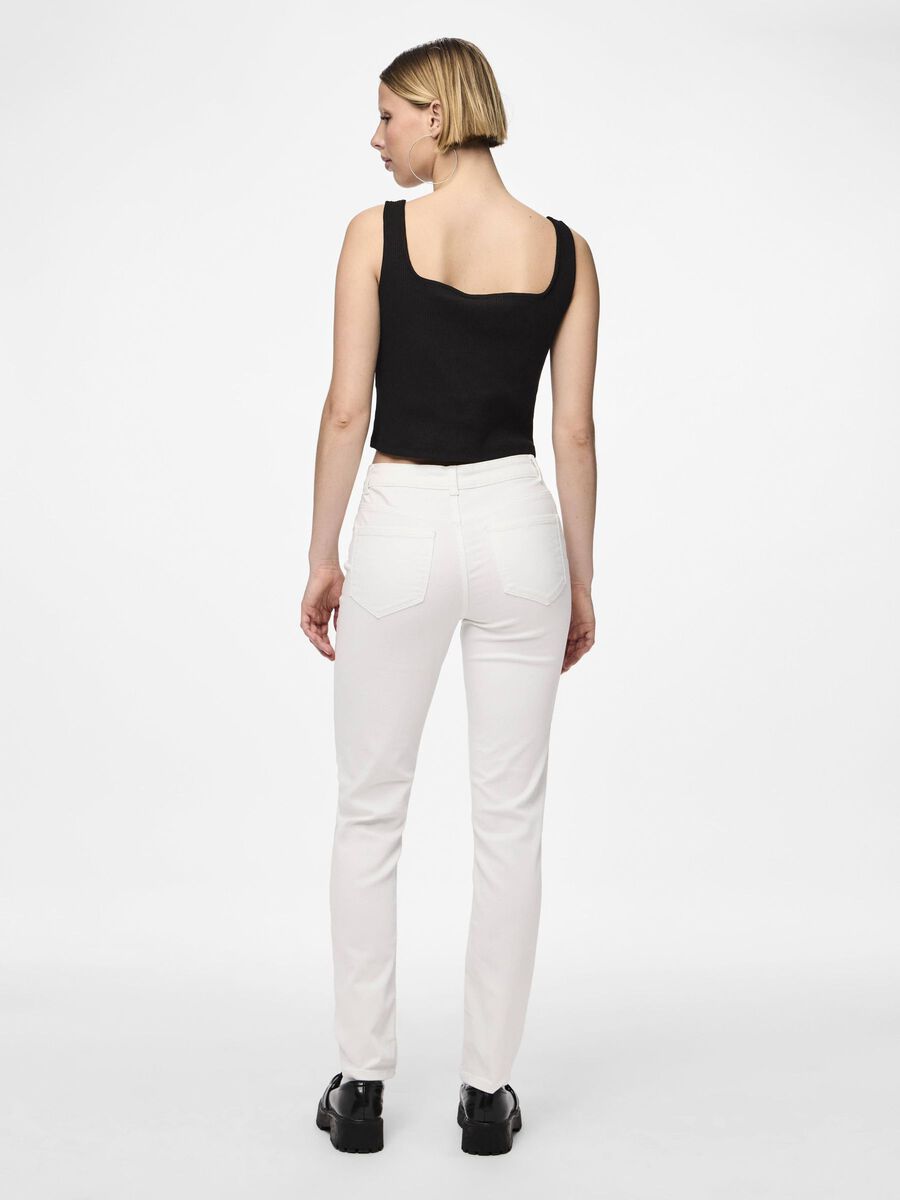 Pieces JEANSY SLIM FIT, Bright White, highres - 17149460_BrightWhite_004.jpg