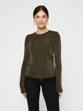 Pieces PUFF-SLEEVED TOP, Forest Night, highres - 17106013_ForestNight_003.jpg